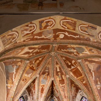 Variante e completamento del restauro degli affreschi dell'abside della pieve di tramonti di sotto